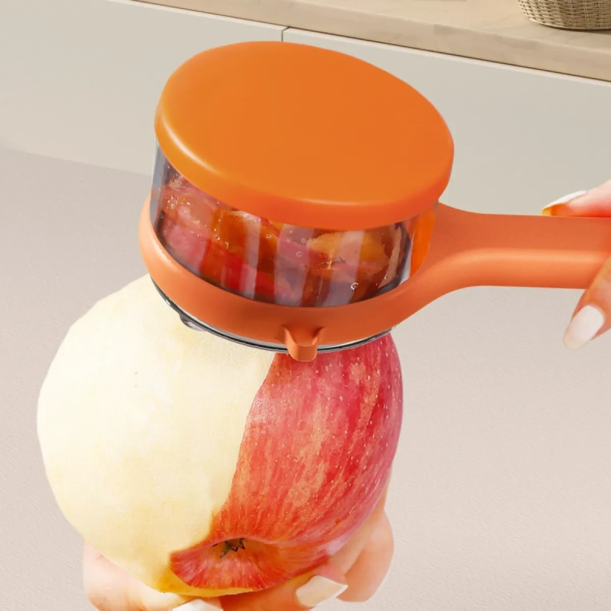 Kitchen Multi-Functional Peeler With Bucket Storage Scratcher Fruit Peeling Knife Storage Peeler Kitchen Gadgets