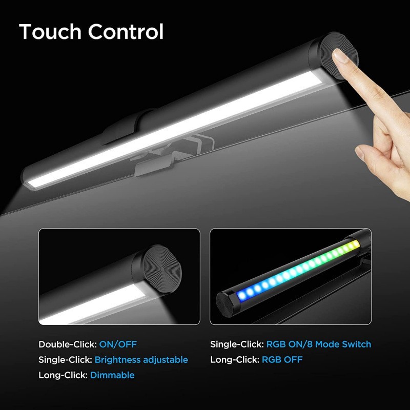 Led Eye Protection Against Blue Light Screen Fill Light Double-sided Luminous Display Hanging Light