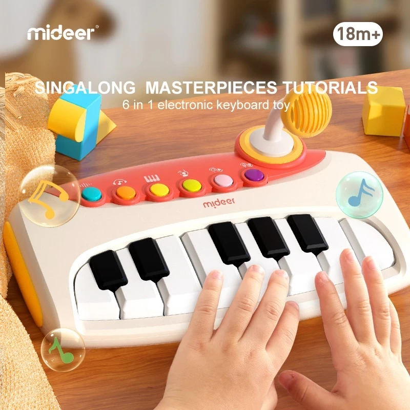 Mideer 6 in 1 Electronic Keyboard Toy Educational Toys for Children