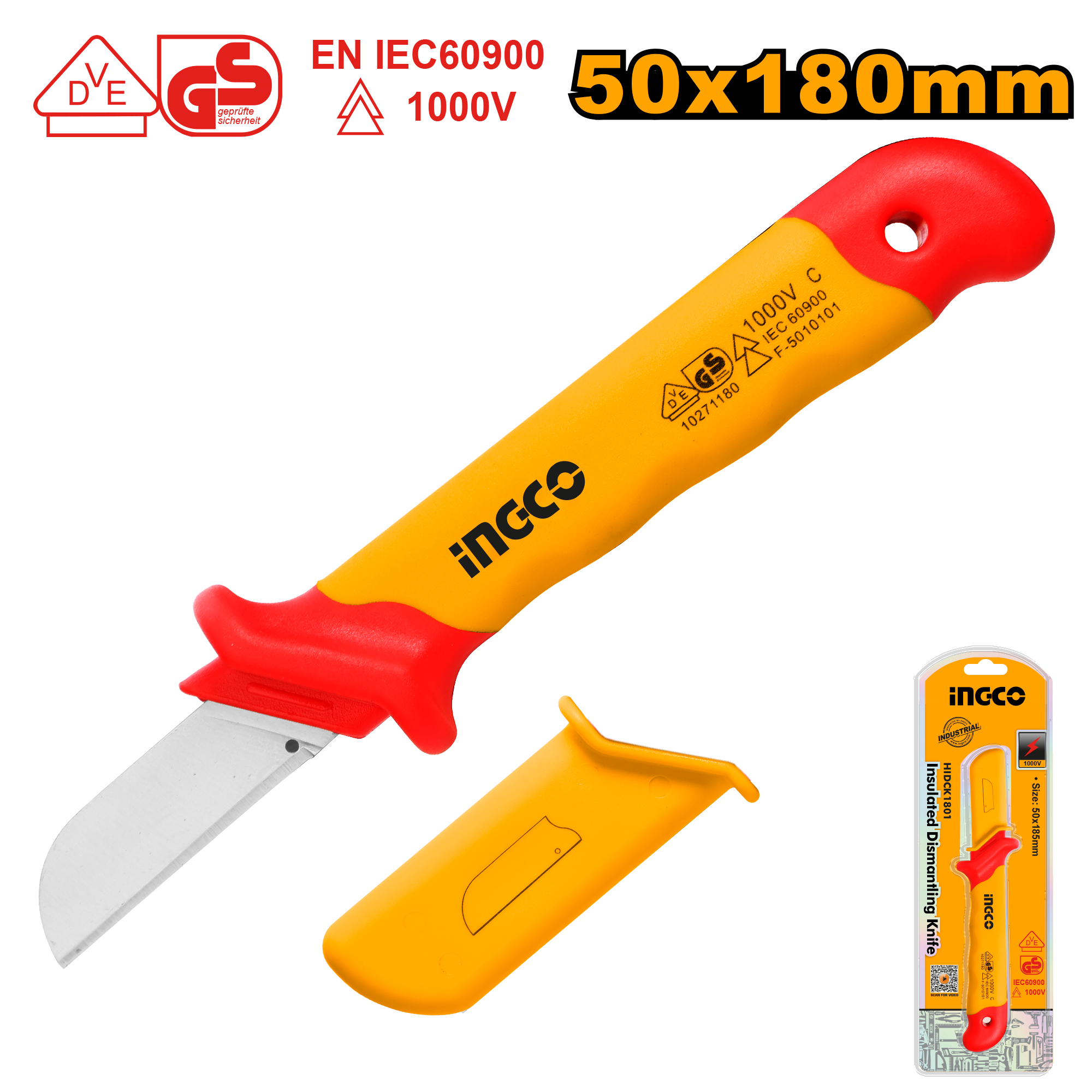 Insulated cable knife