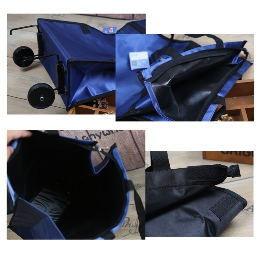 Home Folding Tug Bag Wheel Shopping Travel Bag Shopping Cloth Bag Luggage Bag Folding Shopping Bag
