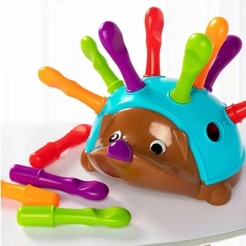 Hedgehog Montessori Toys Baby Concentration Training Fine Motor and Sensory Early Educational Toys Hedgehog Educational