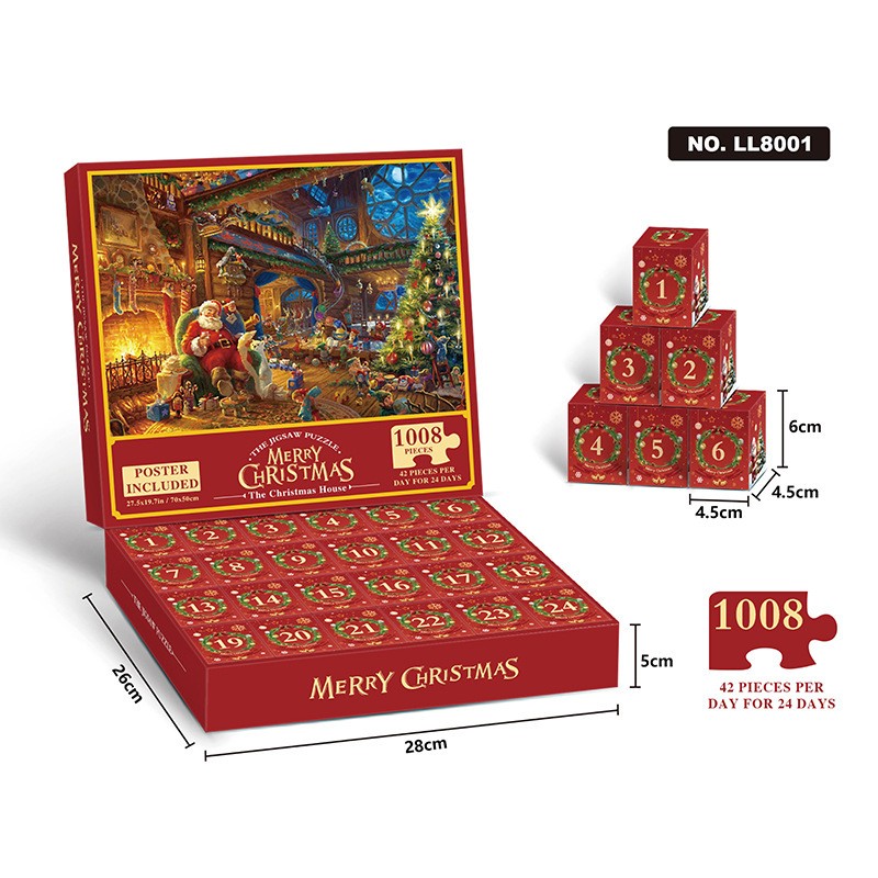 Christmas 24-day Countdown Scene Puzzle