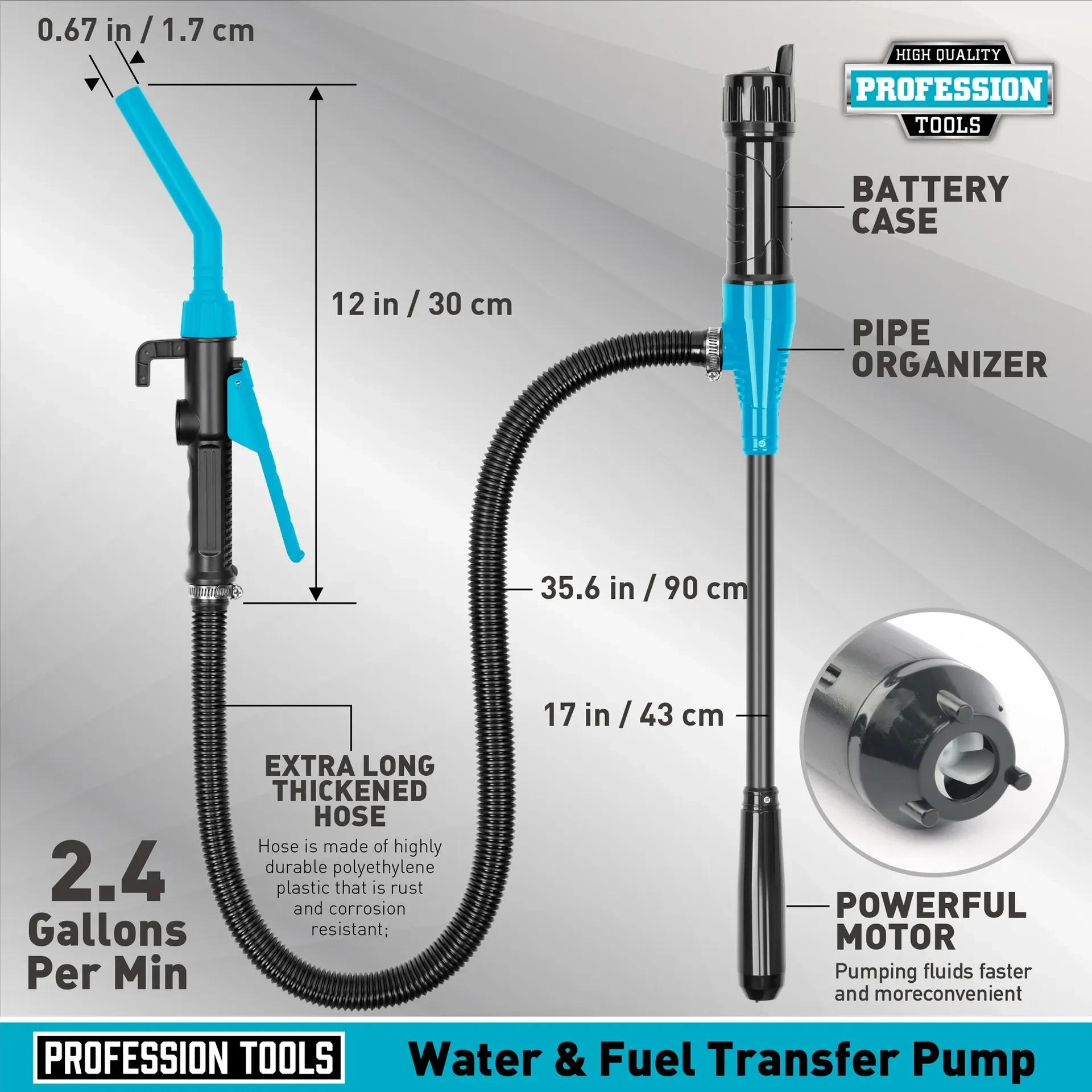 Portable Power Battery Pump