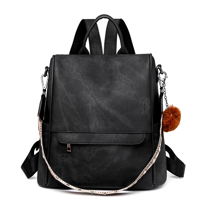 Female Daily Versatile Casual PU Backpack