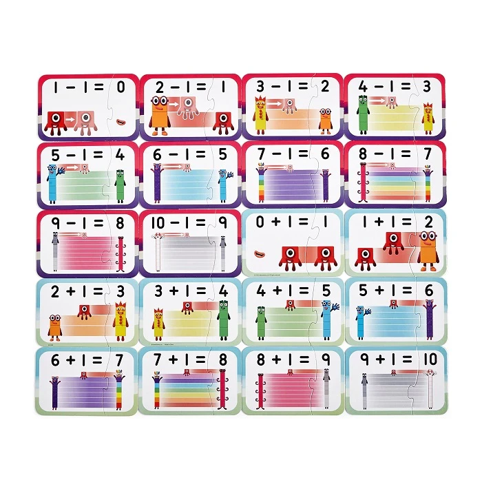 Hand2Mind Numberblocks Adding and Subtracting Puzzle Set