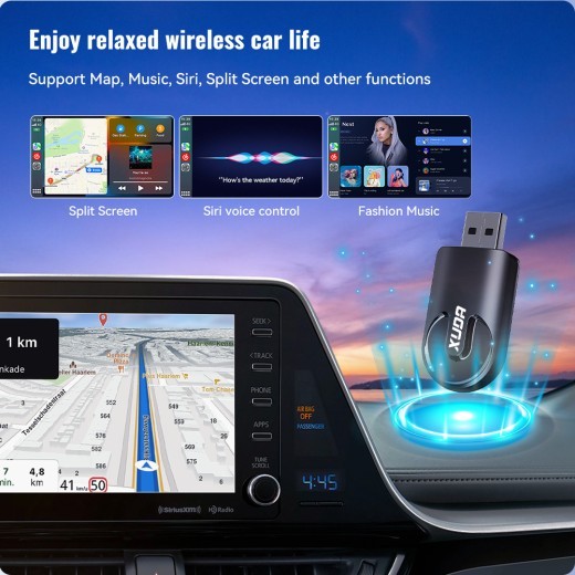 Mini 2-in-1 Carplay USB Interface Wireless Data