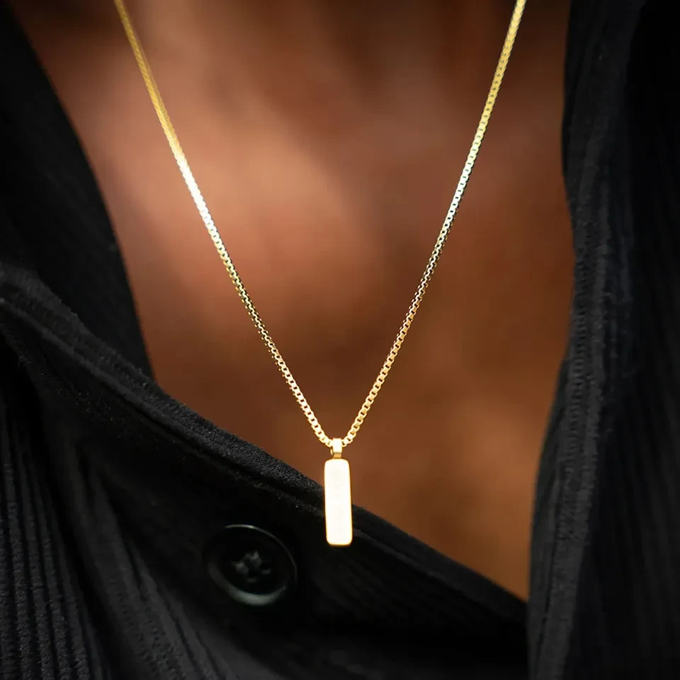 Luxury Design Titanium Steel Clavicle Chain Jewelry