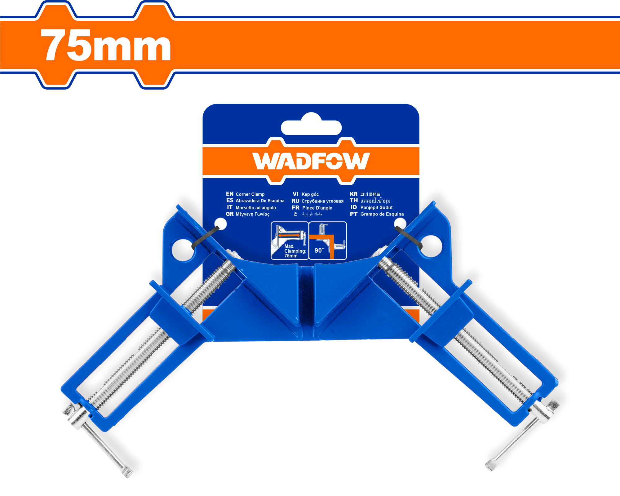 Corner clamp 75mm