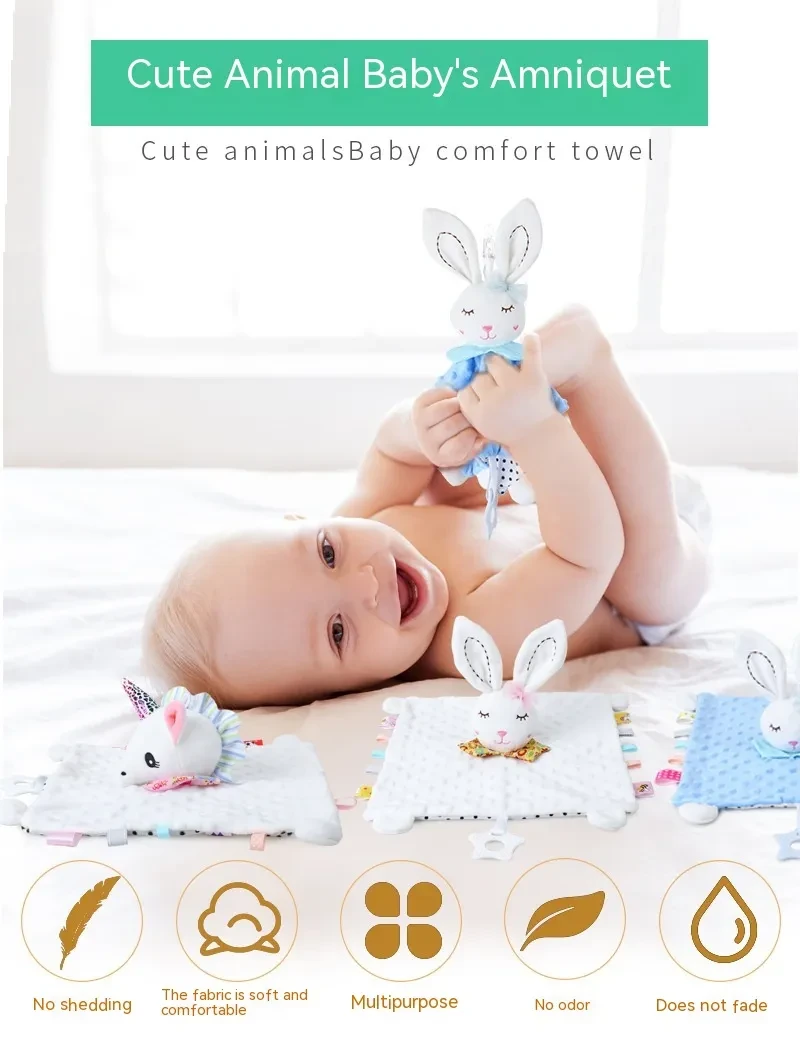 Cute Cartoon Animal Appeasing Towel Toy