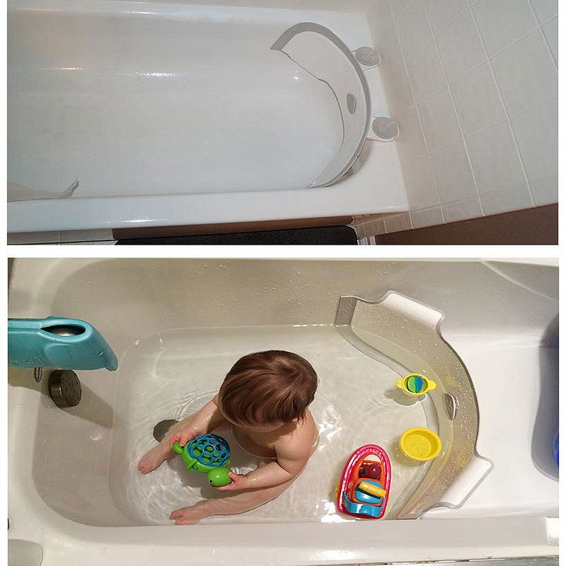 Home Baby Bath Tub Partition Flap