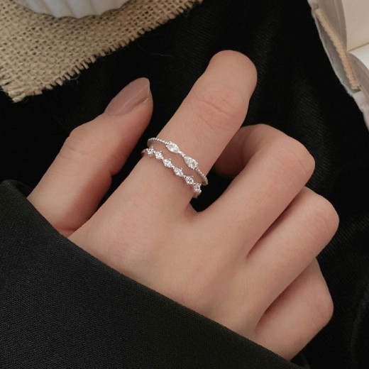 Small Design Bow High Sense Single Ring
