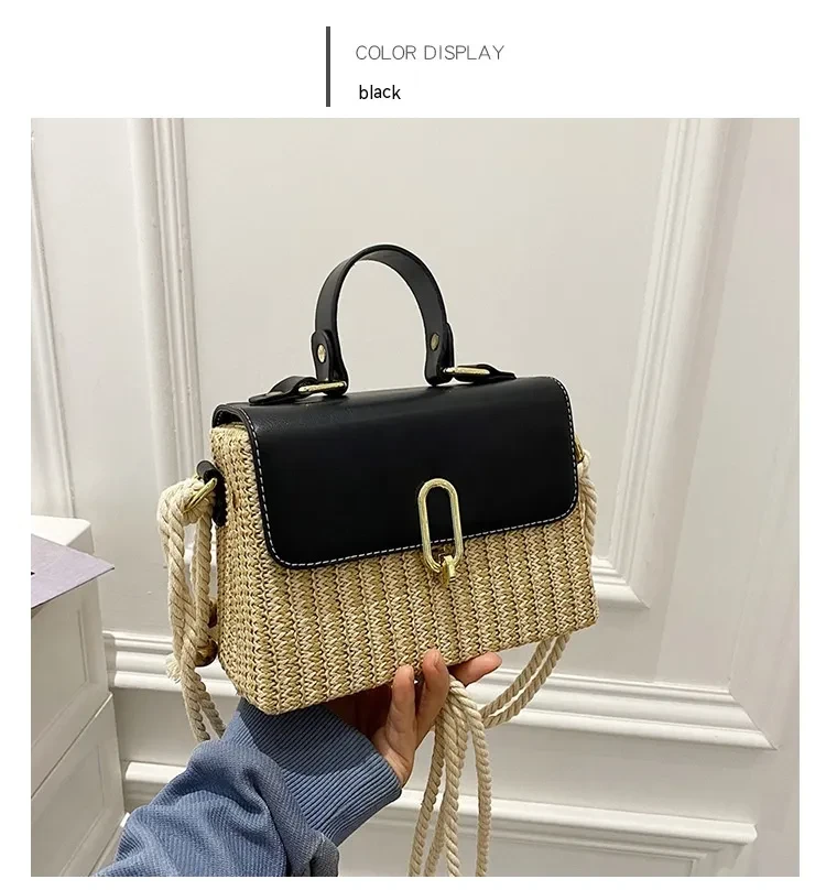 Handbag Western Style One-shoulder Versatile Woven Bag