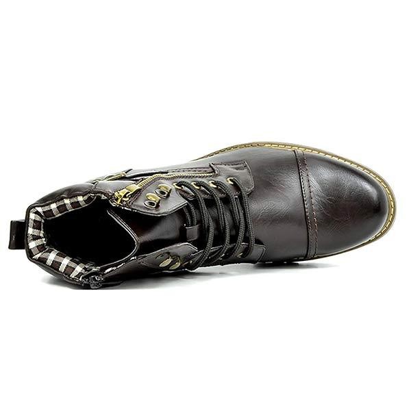 Men's Metal Double Zip Rider Boots