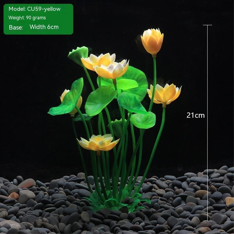 Aquarium Artificial Lotus