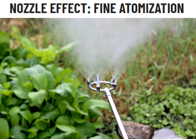 HIGH PRESSURE NOZZLE, EFFECTIVE FOR SPRAYING