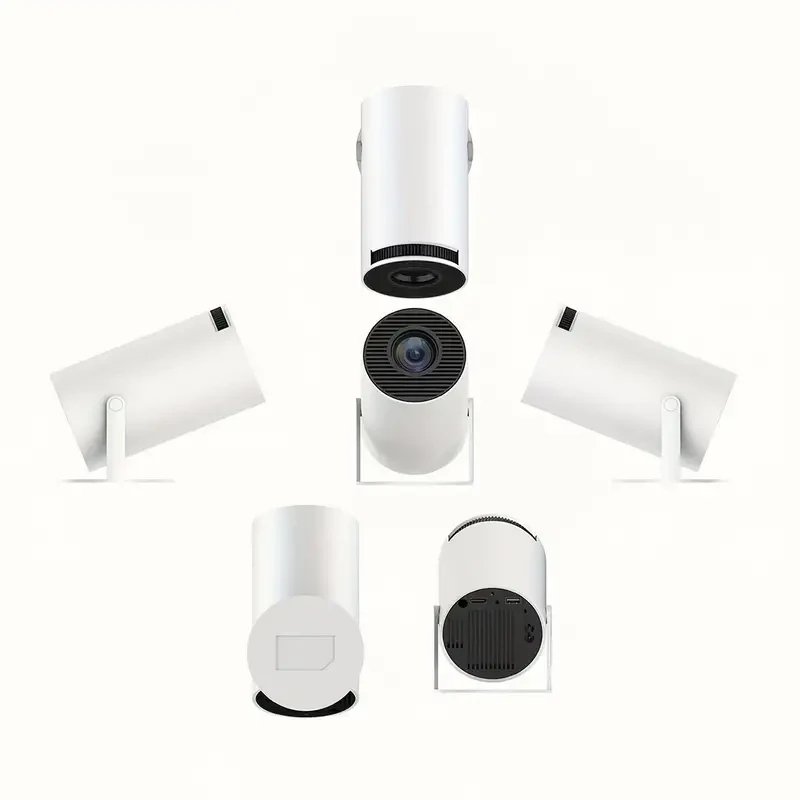 Portable 4K Android Projector - WIFI6, BT5.0, 720P Supports 1080P HD