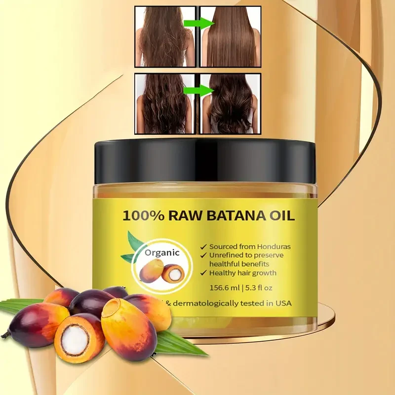 Unisex Batana Oil Hair Treatment Paste - Organic, Paraben-Free, with Castor Oil for Fuller Hair - 156.6ml