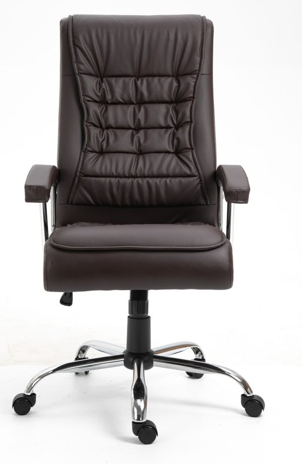 Executive Office Chair Ergonomic and Stylish Leather Desk Chair with Adjustable Features