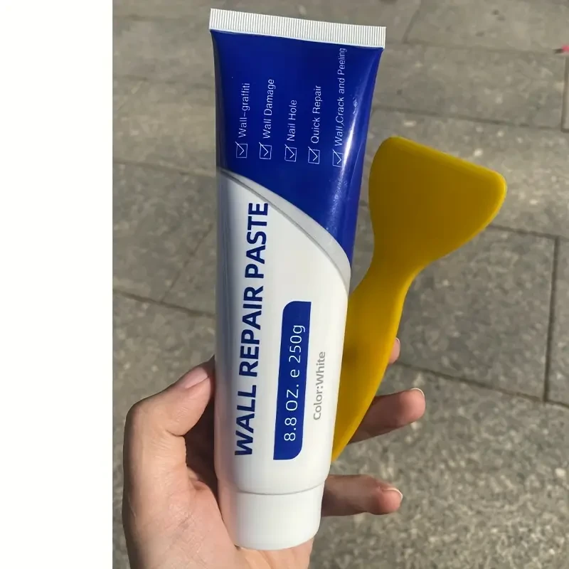 Wall Repair Paste Putty Kit with Scraper - Quick & Easy Solution for Home Walls, Plaster Dents, and Wood Scratches - 250g