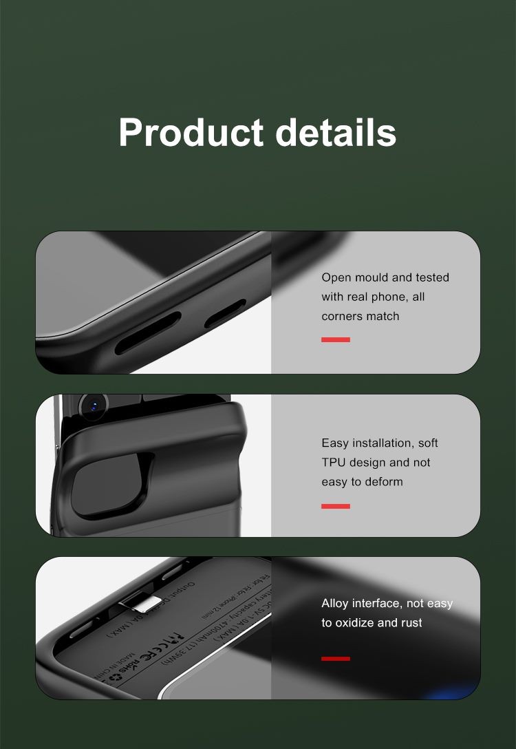 iPhone 12 Mini battery Case 4700mAh Newdery