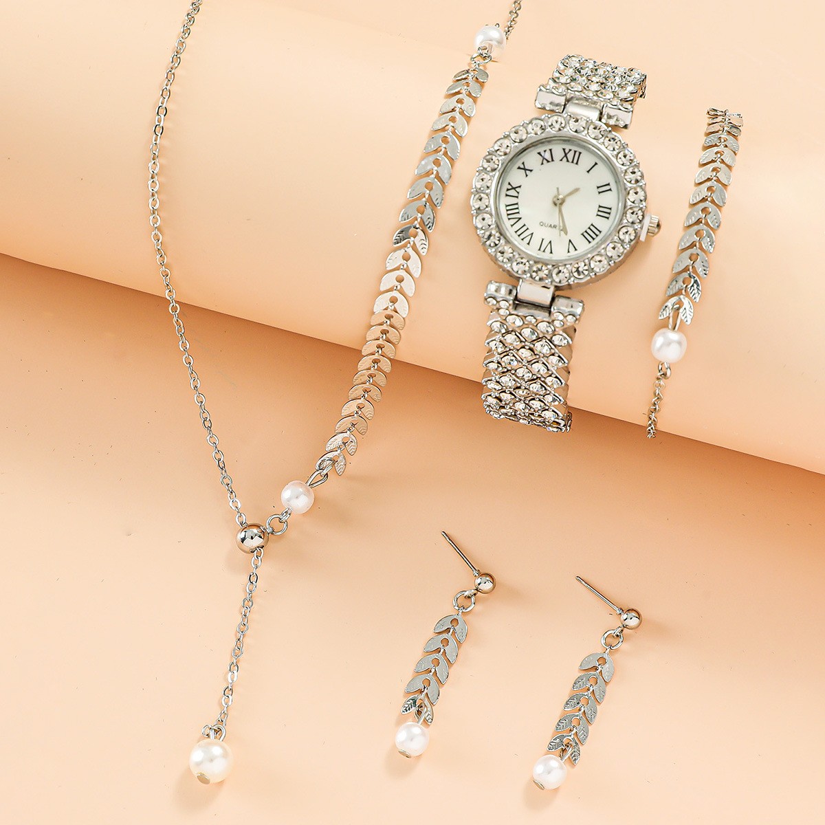 Glamour Radiance Luxury Quartz Watch Set
