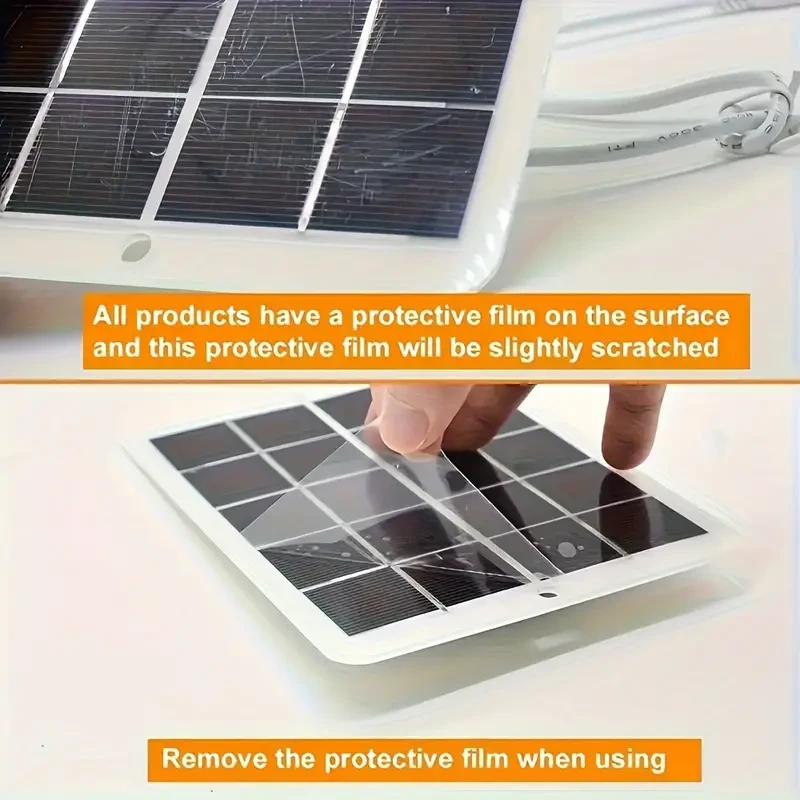 1pc Solar Portable Charging Panel Outdoor Waterproof Solar
