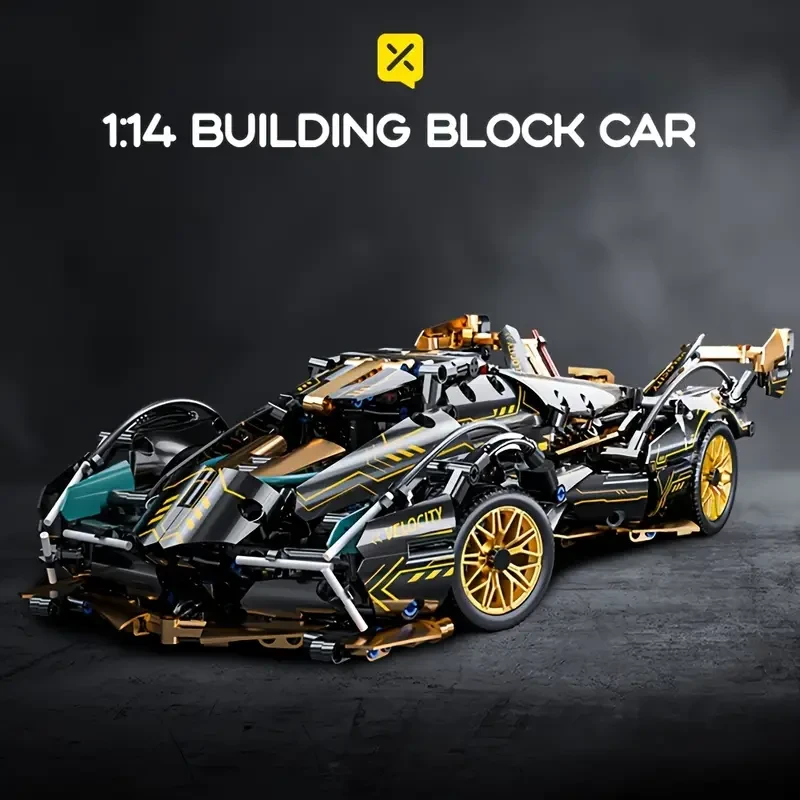 1259pcs Supercar Building Blocks Model - Ideal for Adults, Boys, and Kids Holiday Gifts