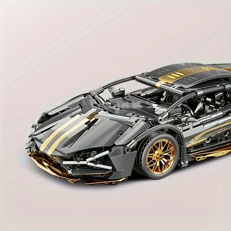 1259pcs Supercar Building Blocks Model - Ideal for Adults, Boys, and Kids Holiday Gifts