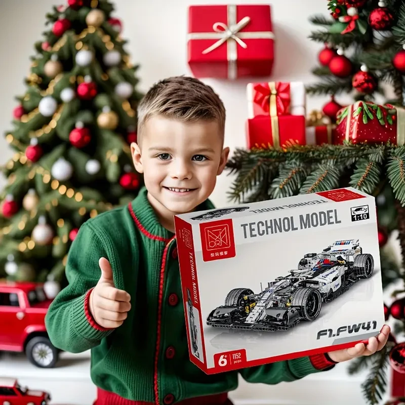 1152pcs Supercar Building Blocks Set - STEM Educational Racing Car Model Kit for Kids