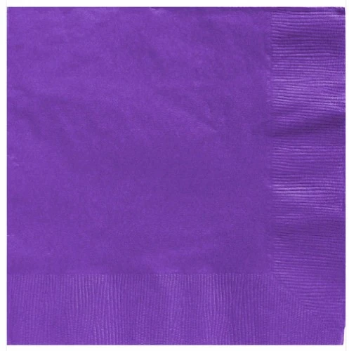 Luncheon Napkins New Purple 2 Ply - Pack of 20
