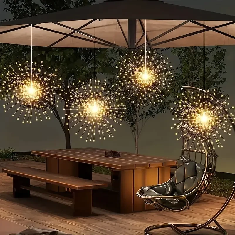 Solar LED Firework Lights Starburst