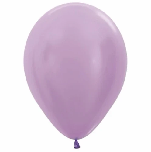 12cm Pearl Satin Lilac Lavender Latex Balloons  - Pack of 50