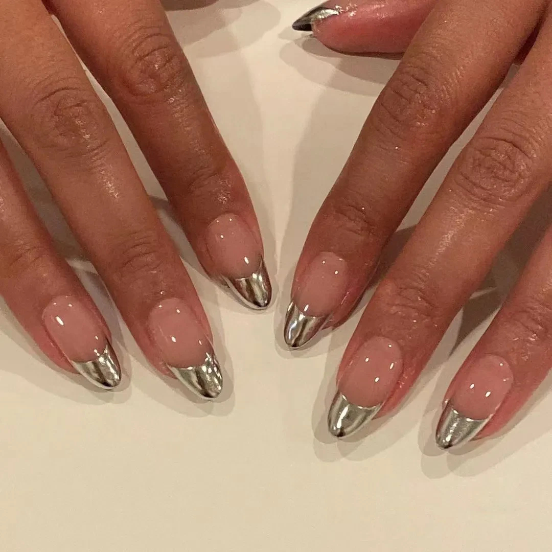 Women's Simple Skin Color French Manicure