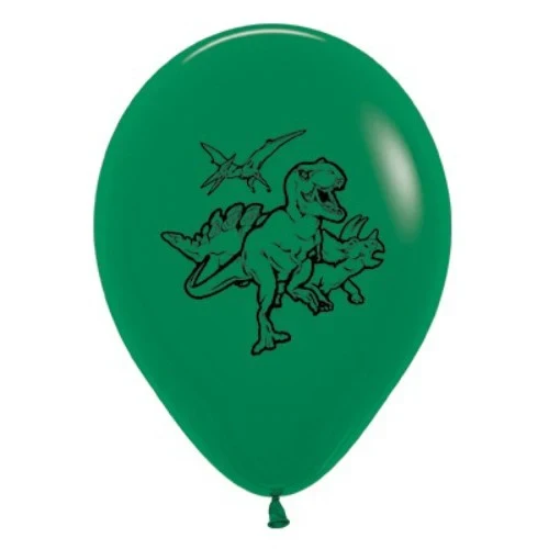 30cm Dinosaurs  Forest Green Fashion - Pack of 6