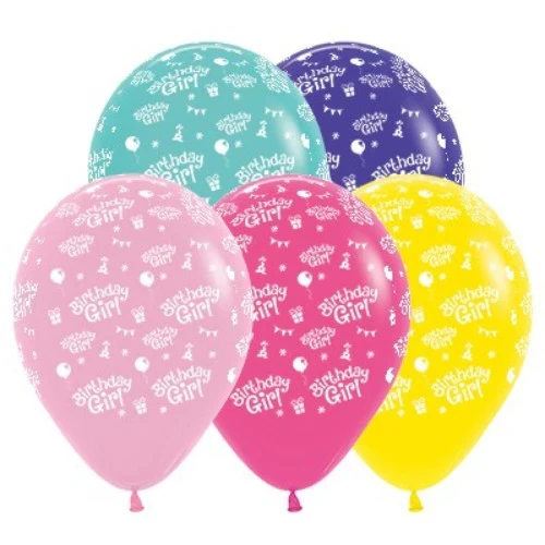30cm Birthday Girl Fashion Assortment - Pack of 25