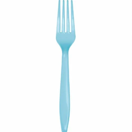 Pastel Blue Forks Plastic - Pack of 12