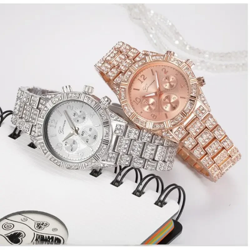 Women Crystal Quartz Analog Wrist Watch