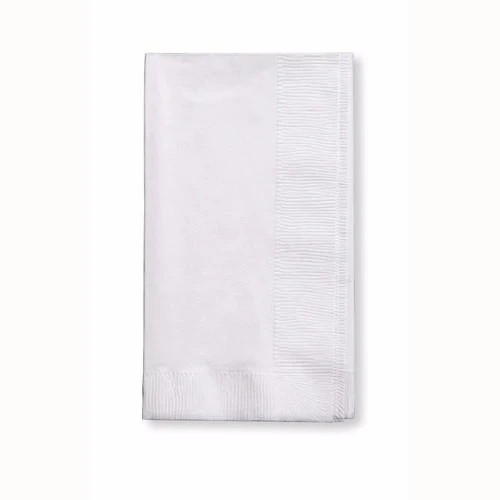 White Dinner Napkins 1/8 Fold - Pack of 50