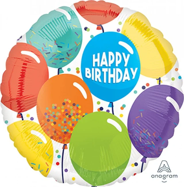 Balloon - 45cm Standard HX Happy Birthday Celebration Balloons