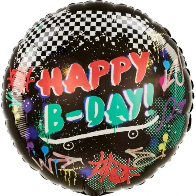 45cm Standard HX Skater Party Happy B-Day