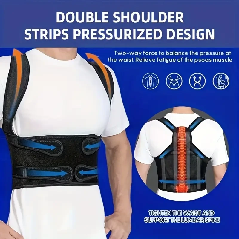 Adjustable Posture Corrector - Invisible Back Support Brace for Men & Women