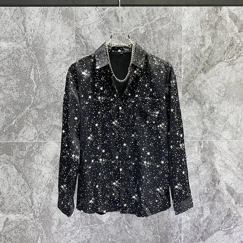 Personality Starry Bronzing Shirt Trendy Boys