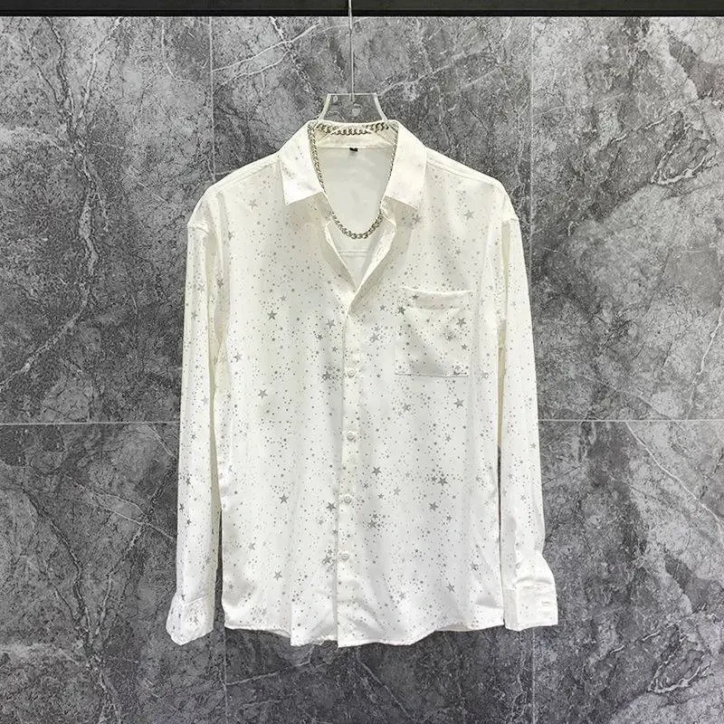 Personality Starry Bronzing Shirt Trendy Boys