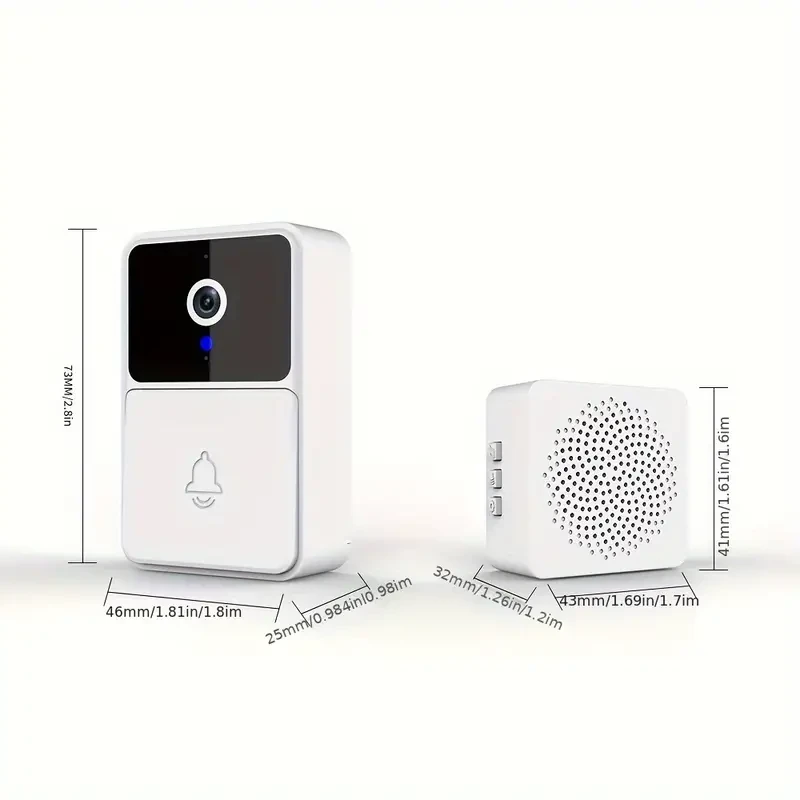 Smart Video Doorbell with Night Vision, Motion Sensor, and Two-Way Audio