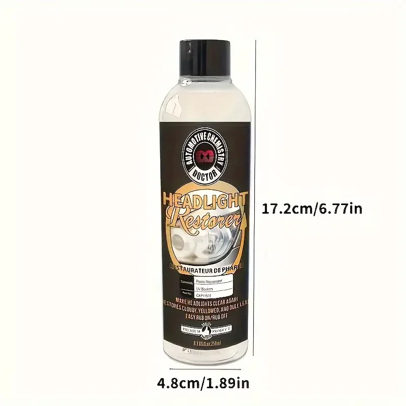 Car Headlight Restoration Fluid