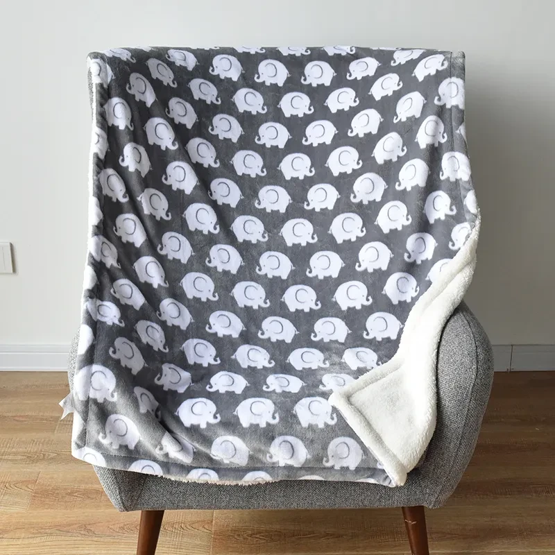 SnuggleSoft Baby Flannel Shawl Blanket