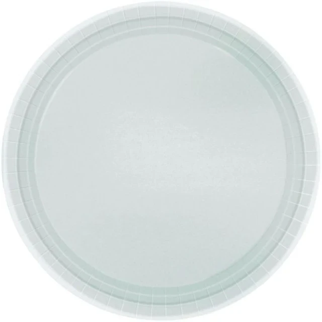 Paper Plates 17cm Round 20CT - Silver  - Pack of 20