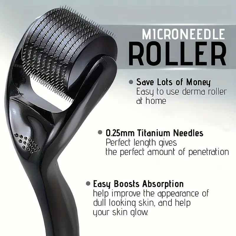 Derma Roller Microneedle Beard and Face Care Kit