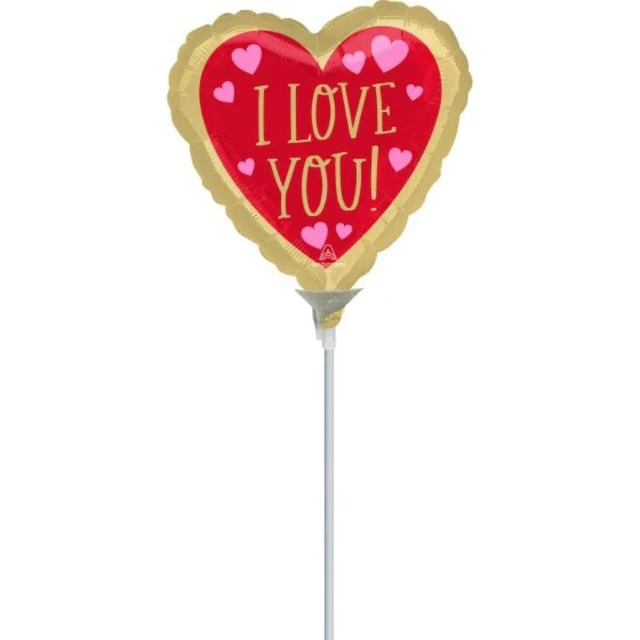 10cm I Love You Red & Gold